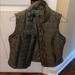 Olive green vest